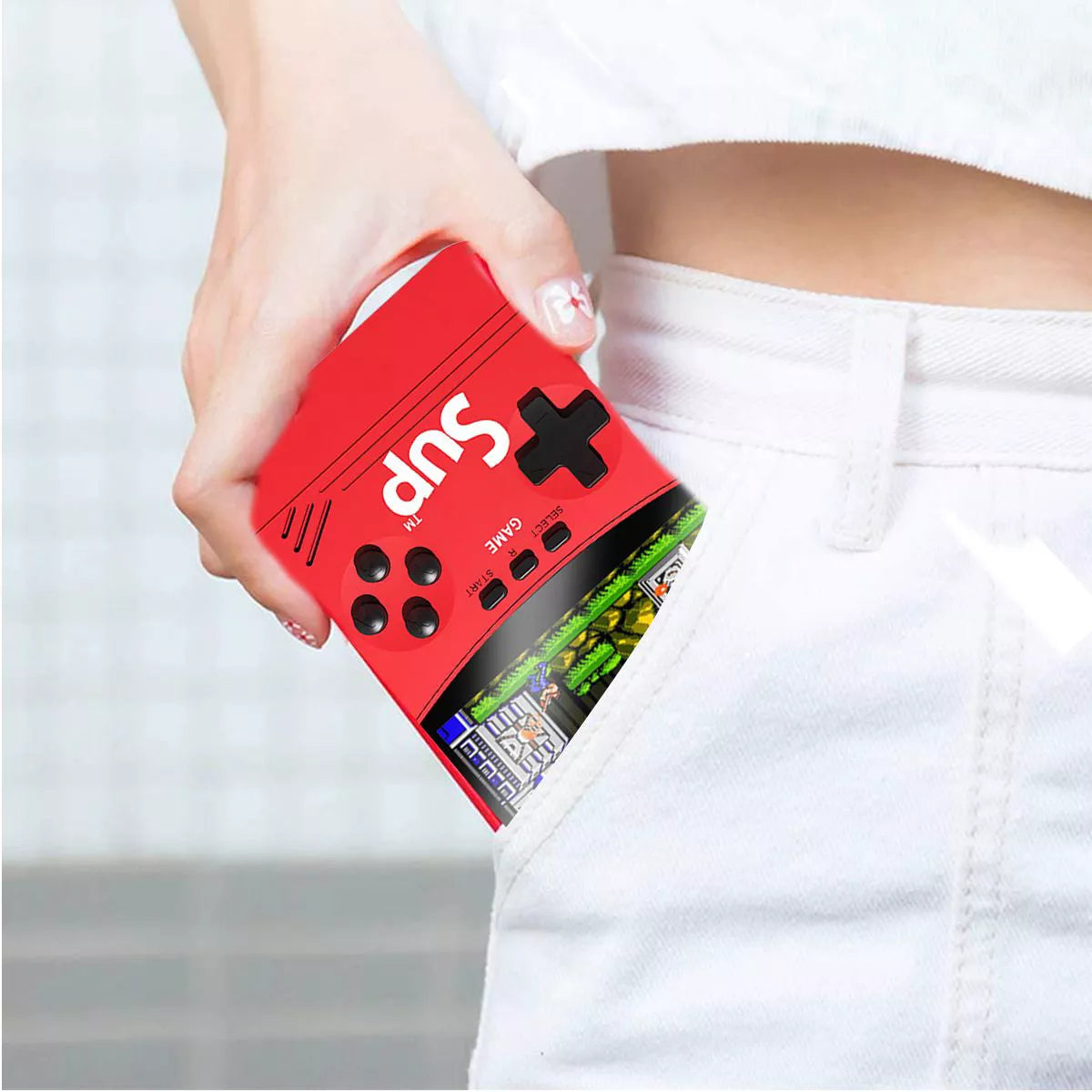 Link UPGRADED Handheld Retro Gaming Console with 500 Games with Built in 5000 Mah Portable Charger