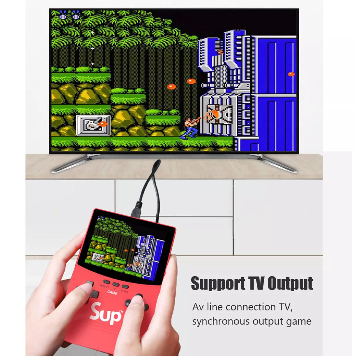 Link UPGRADED Handheld Retro Gaming Console with 500 Games with Built in 5000 Mah Portable Charger